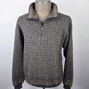 Vintage 90s TSR Outdoors Half Zip Grandpa Sweater Chunky Knit Pullover XL-XXL